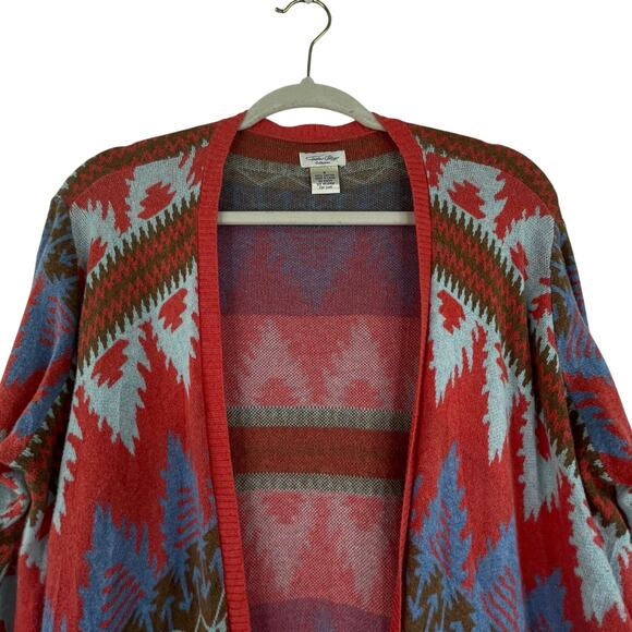 Tasha Polizzi Colorful Southwestern Aztec Native Fringe Cardigan Women's Small - Picture 2 of 11